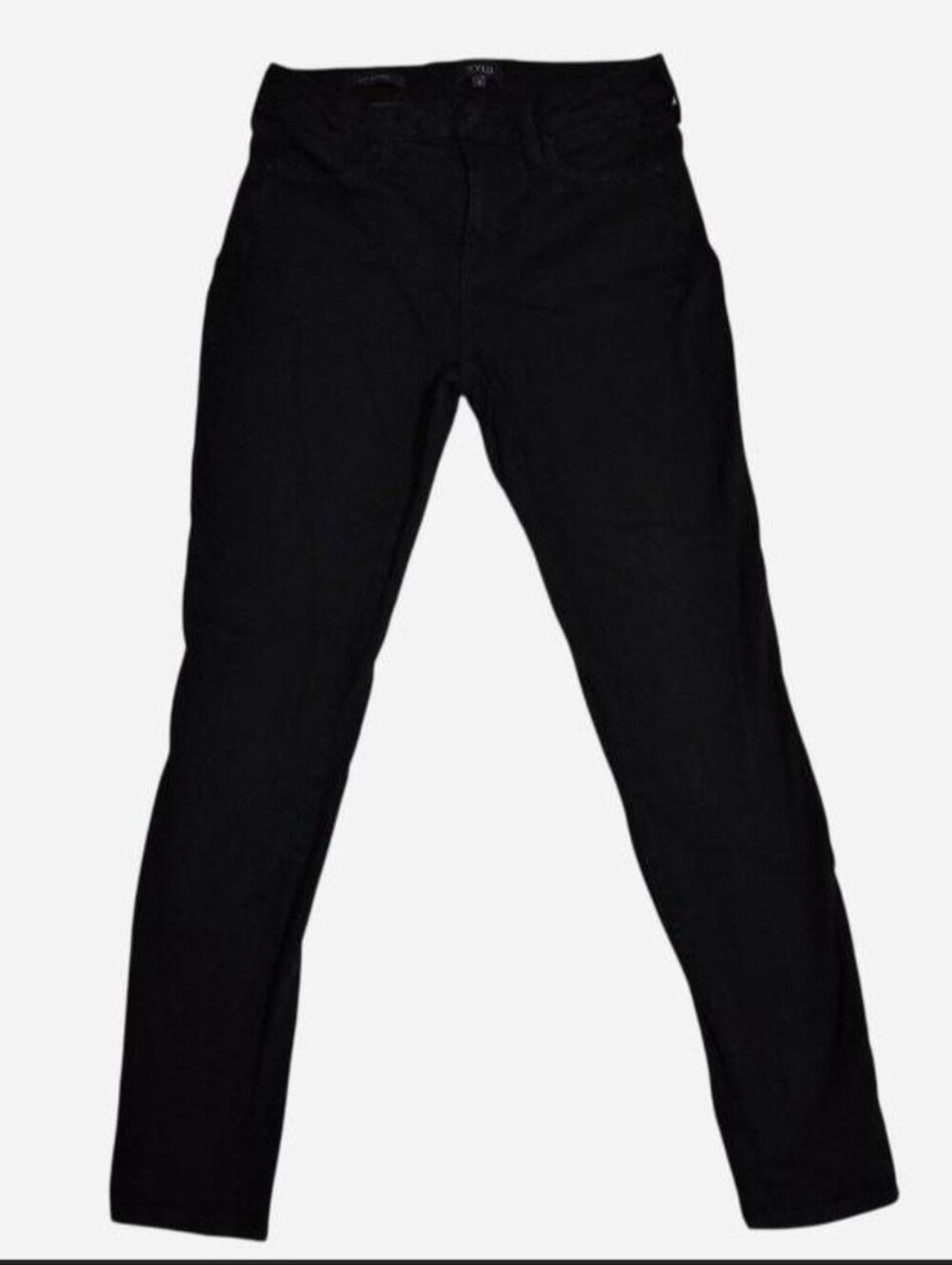 NYDJ Ami Skinny Jeans Black Lift Tuck Technology Stretch Denim Size 6